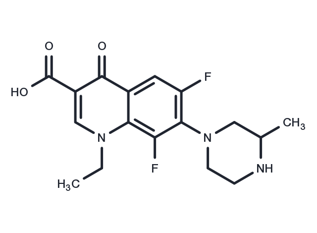 Lomefloxacin Chemical Structure