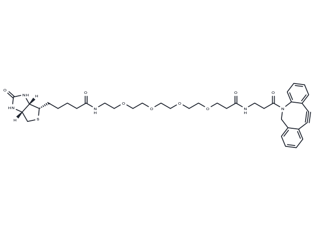 DBCO-PEG4-Biotin Chemical Structure