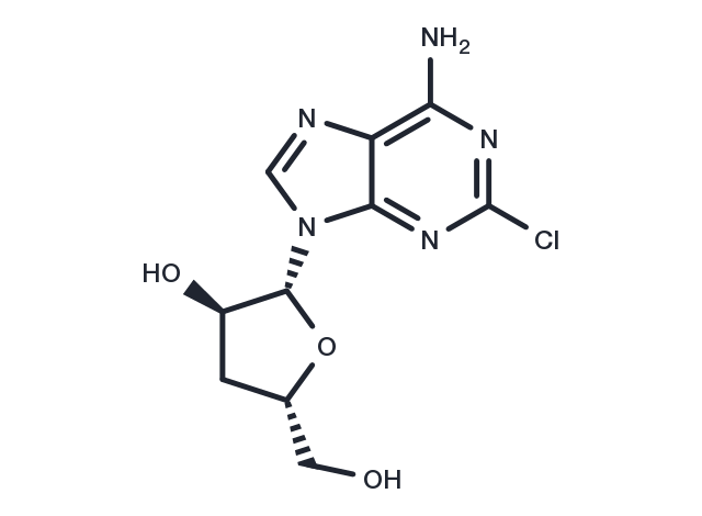 2-Chloro-3’-deoxyadenosine Chemical Structure