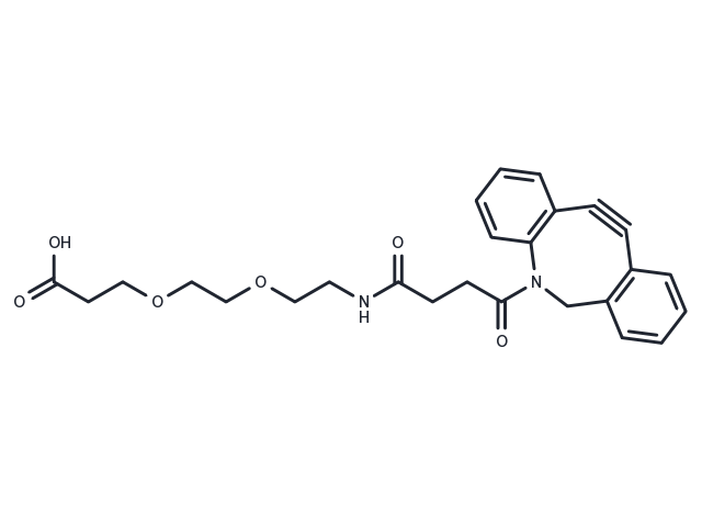 DBCO-PEG2-acid Chemical Structure