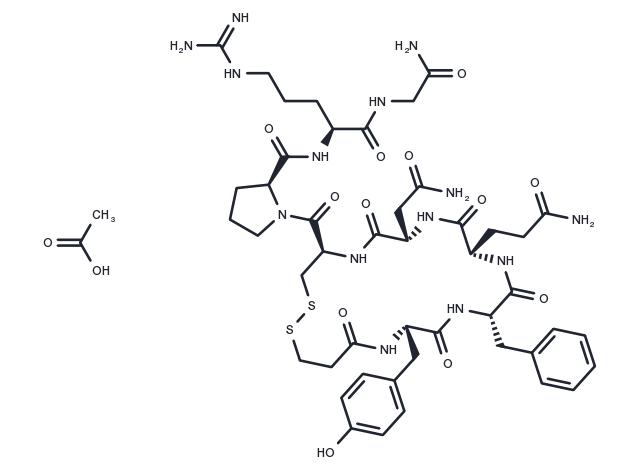 Desmopressin acetate (16679-58-6 free base) Chemical Structure