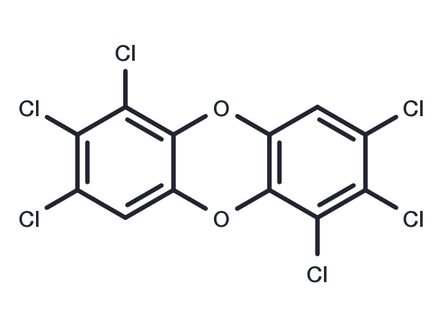 1,2,3,6,7,8-Hexachlorodibenzo-p-dioxin Chemical Structure