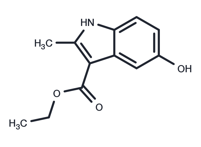 ETHYL 5-HYDROXY-2-METHYLINDOLE-3-CARBOXYLATE Chemical Structure