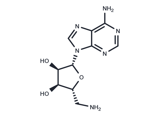 5'-Amino-5'-deoxyadenosine Chemical Structure