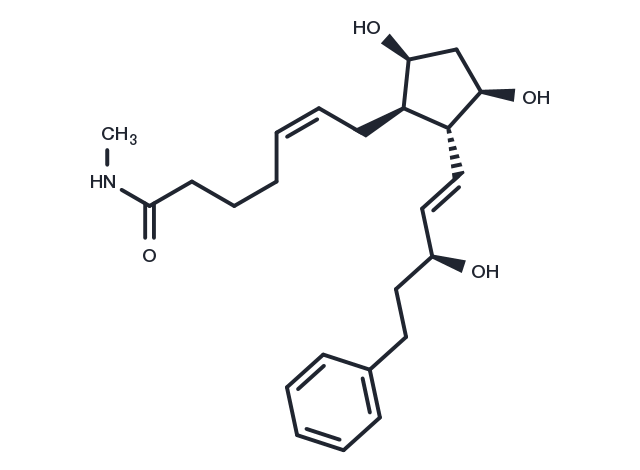 17-phenyl trinor Prostaglandin F2α methyl amide Chemical Structure