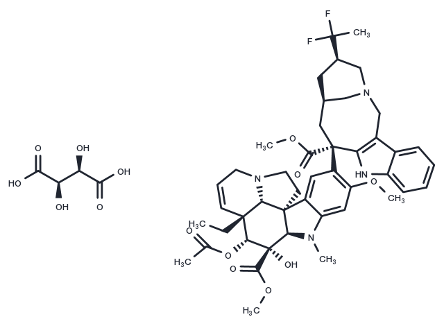 Vinflunine Tartrate Chemical Structure