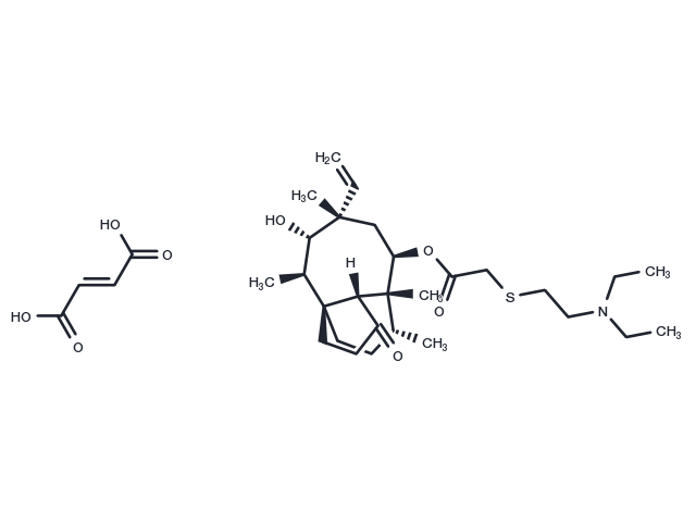 Tiamulin fumarate Chemical Structure
