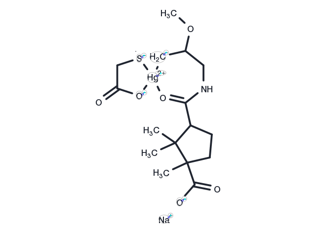 Mercaptomerin sodium Chemical Structure