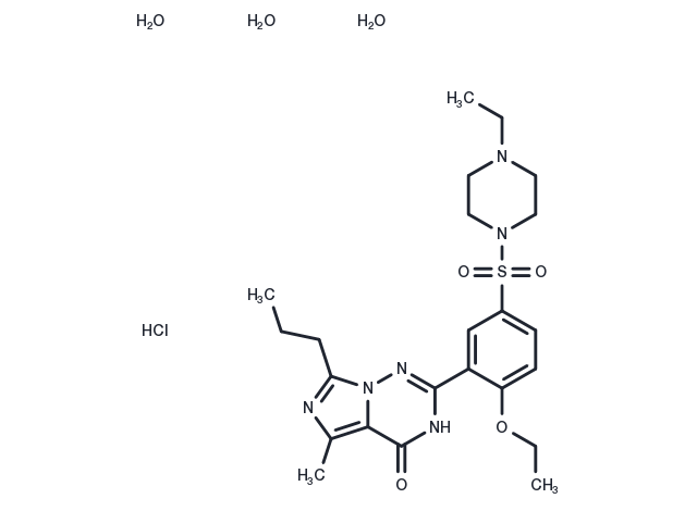 Vardenafil hydrochloride trihydrate Chemical Structure