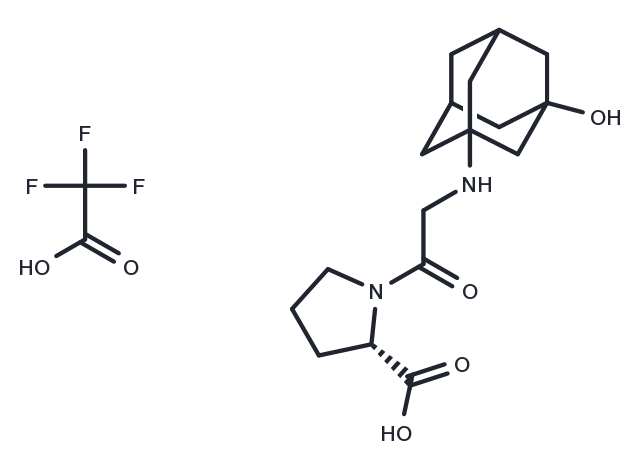 Vildagliptin carboxylic acid metabolite (trifluoroacetate salt) Chemical Structure