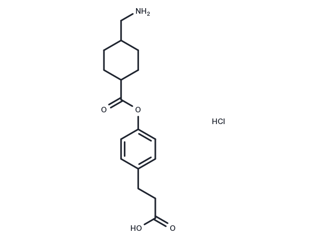 Cetraxate hydrochloride Chemical Structure