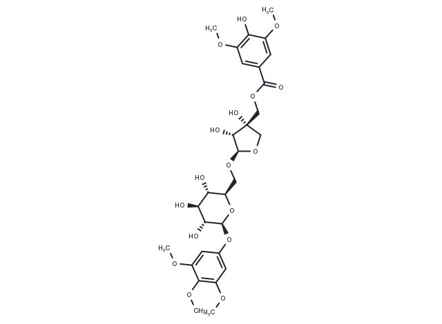 5''-O-Syringoylkelampayoside A Chemical Structure