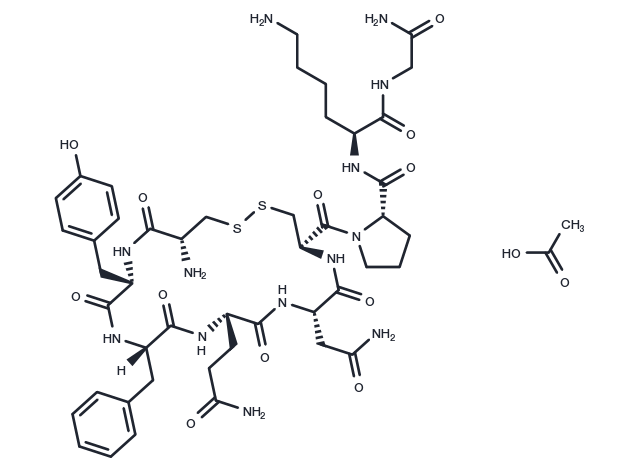 Lysipressin acetate(50-57-7(fb_acetate)) Chemical Structure