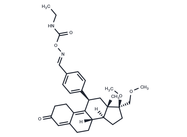 Asoprisnil ecamate Chemical Structure
