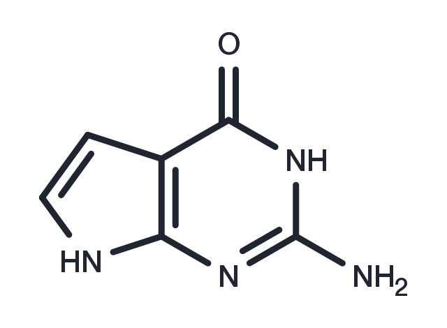 2-Amino-4-hydroxypyrrolo[2,3- d]pyrimidi Chemical Structure