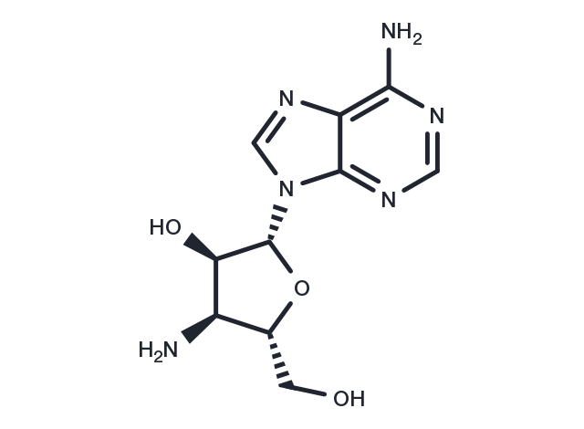 3’-Amino-3’-deoxyadenosine Chemical Structure