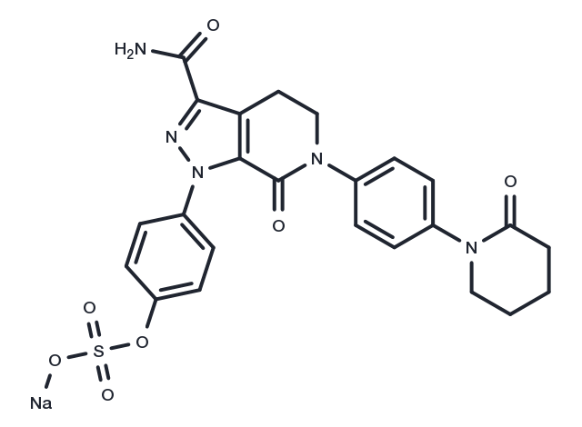 O-Desmethyl apixaban sulfate sodium Chemical Structure