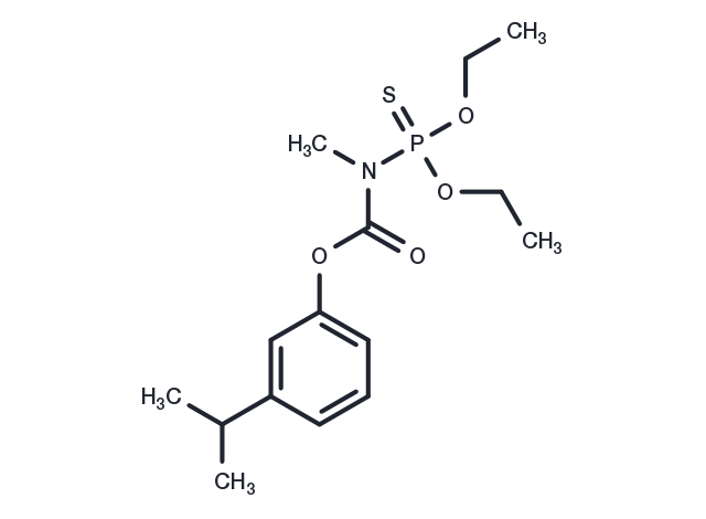 N-(Diethylphosphorothioyl)-N-methylcarbamic acid, m-isopropylphenyl ester Chemical Structure