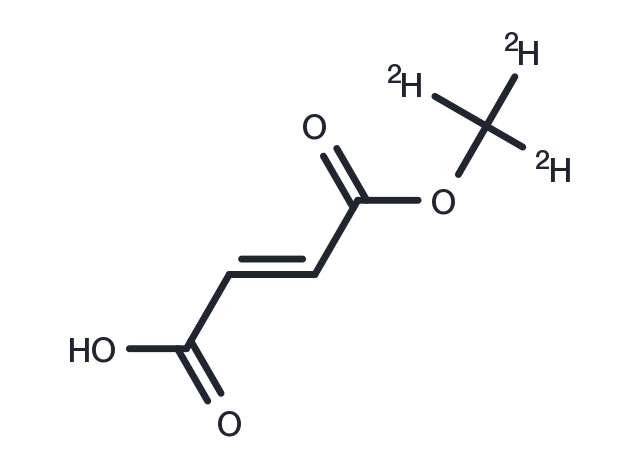 Monomethyl fumarate-d3 Chemical Structure