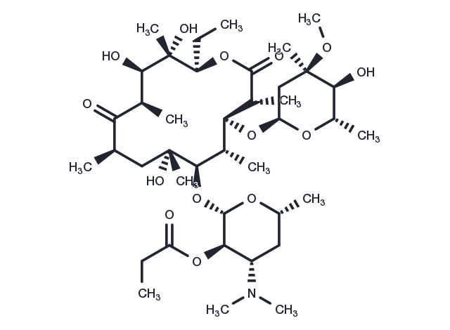 Erythromycin 2'-Propionate Chemical Structure