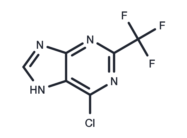 6-Chloro-2-(trifluoromethyl)-9H-purine Chemical Structure