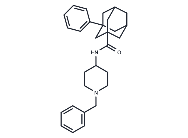 3-​Phenyl-​N-​[1-​(phenylmethyl)​-​4-​piperidinyl]​-tricyclo[3.3.1.13,​7]​decane-​1-​carboxamide Chemical Structure