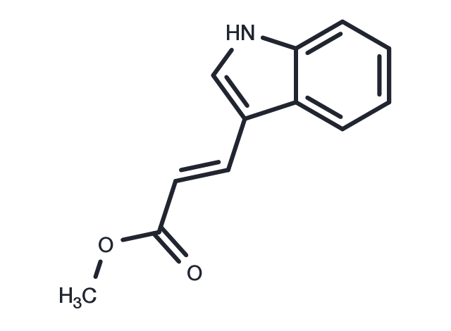 Indole-3-acrylic acid methyl ester Chemical Structure