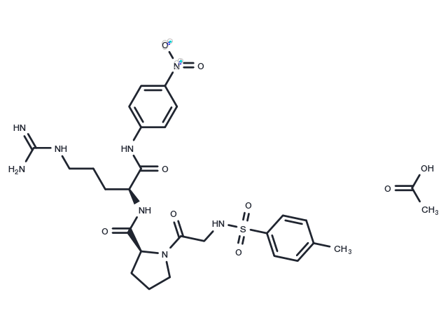 N-(p-Tosyl)-GPR-pNA acetate Chemical Structure