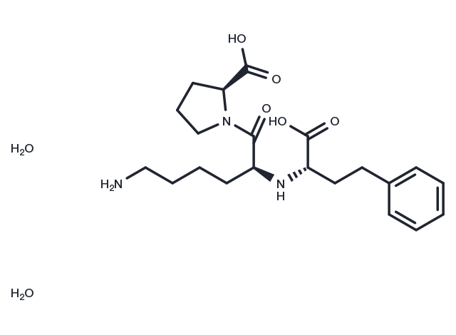 Lisinopril dihydrate Chemical Structure