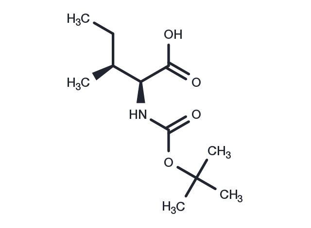 Boc-Ile-OH Chemical Structure