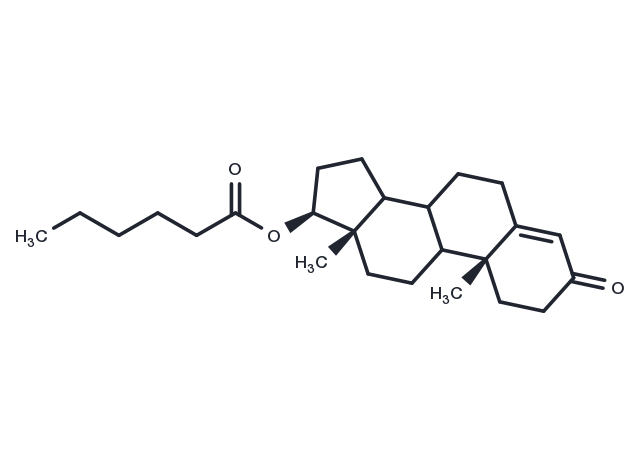 3-oxoandrost-4-en-17-yl hexanoate Chemical Structure