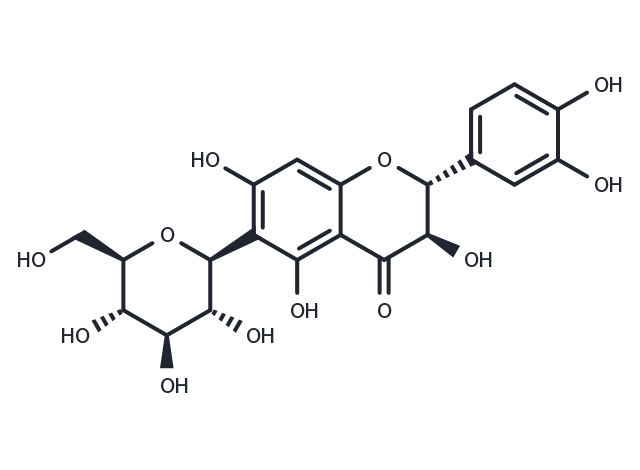Taxifolin 6-C-glucoside Chemical Structure