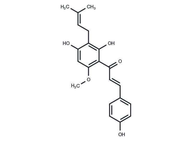 Xanthohumol Chemical Structure