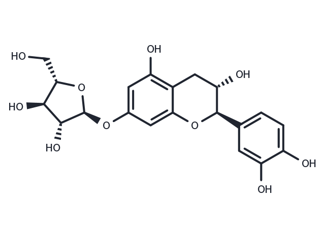 Catechin 7-arabinofuranoside Chemical Structure