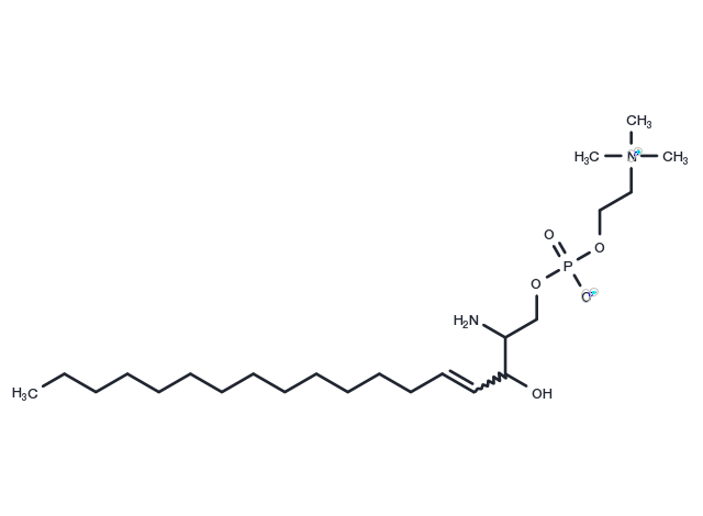 D-erythro/L-threo Lysosphingomyelin (d18:1) Chemical Structure