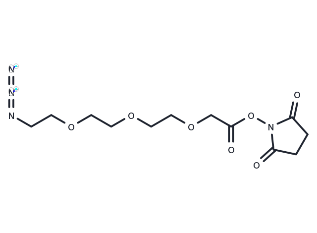 Azido-PEG3-NHS ester Chemical Structure