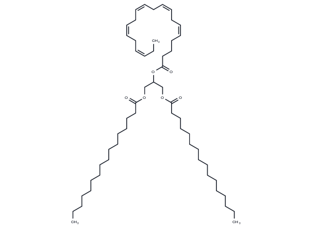 1,3-Dipalmitoyl-2-Eicosapentaenoyl-rac-glycerol Chemical Structure