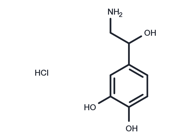 DL-Norepinephrine hydrochloride Chemical Structure