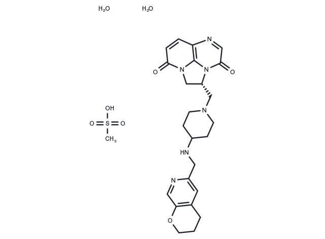 Gepotidacin mesylate dihydrate Chemical Structure