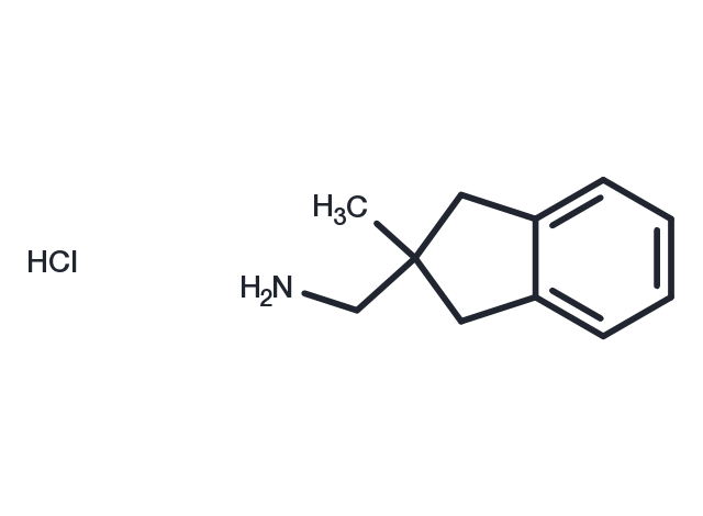 (2-methyl-2,3-dihydro-1H-inden-2-yl)methanamine hydrochloride Chemical Structure