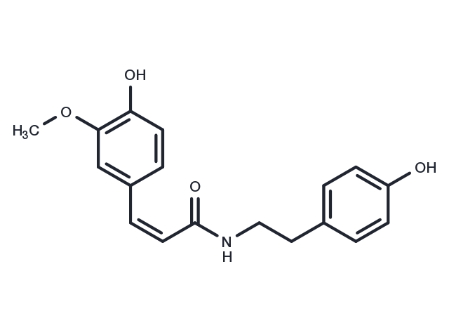 Cis-N-Feruloyltyramine Chemical Structure