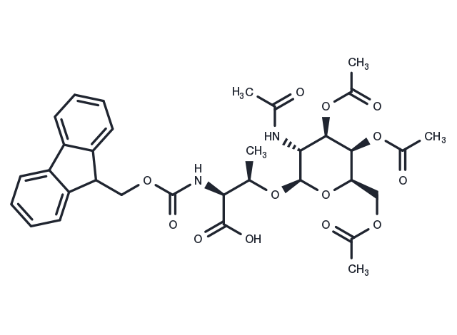 Fmoc-Thr(GalNAc(Ac)3-β-D)-OH Chemical Structure