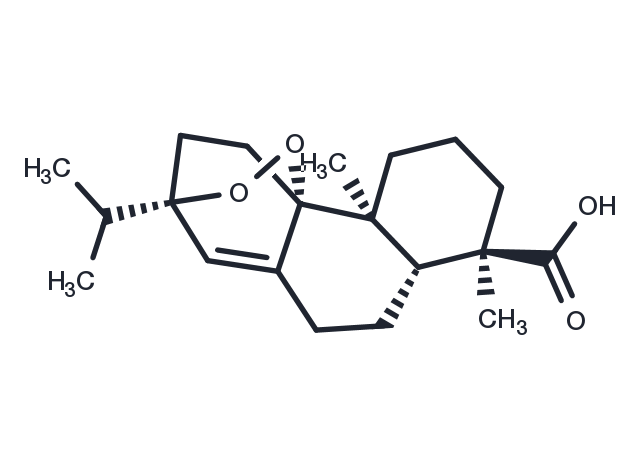 9,13-Epidioxy-8(14)-abieten-18-oic acid Chemical Structure