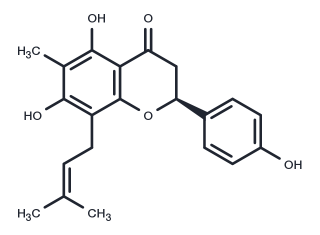 6-Methyl-8-prenylnaringenin Chemical Structure