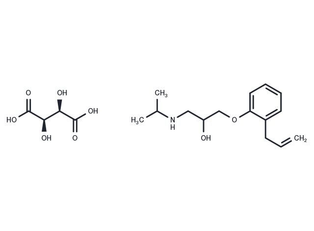 Alprenolol tartrate Chemical Structure