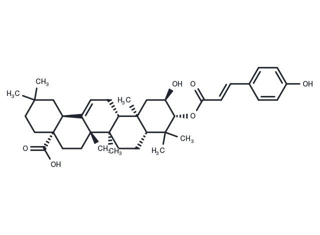 3-O-trans-p-Coumaroylmaslinic acid Chemical Structure