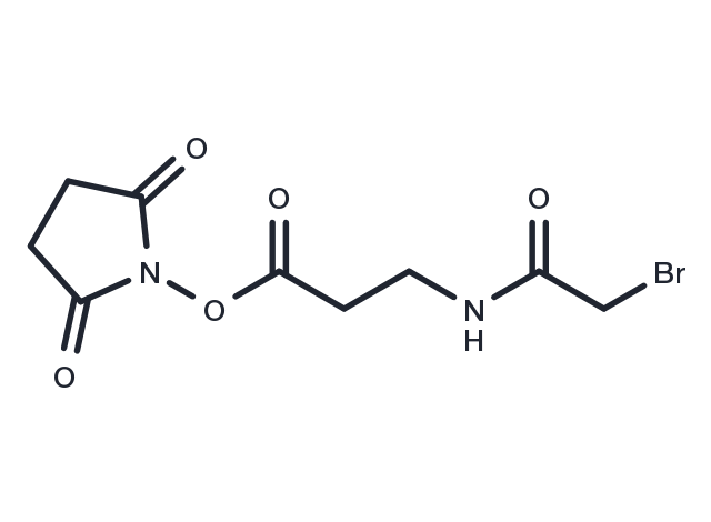 N-Succinimidyl 3-(Bromoacetamido)propionate Chemical Structure