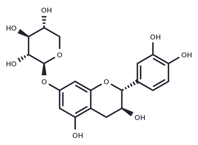 Catechin-7-O-xyloside Chemical Structure