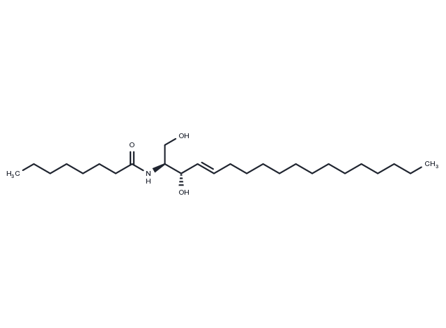 C8 L-threo Ceramide (d18:1/8:0) Chemical Structure
