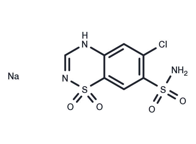 Chlorothiazide Sodium Chemical Structure